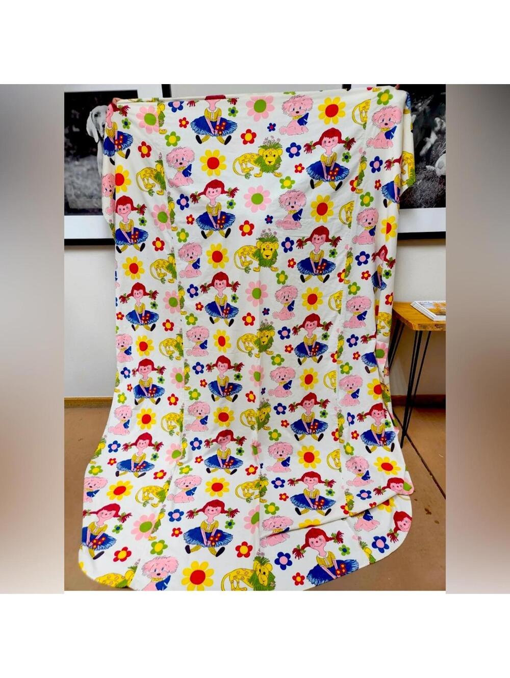 Vintage 70s Sears TWIN Raggedy Ann Bedspread Coverlet